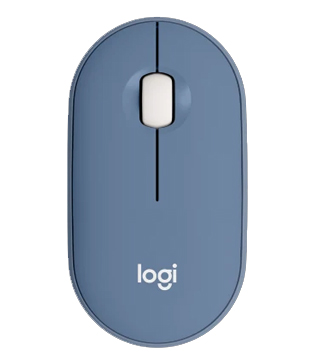 Logitech Pebble M350 Wireless Mouse (Blue Grey) (Pre-owned)