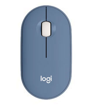 Logitech Pebble M350 Wireless Mouse (Blueberry) (Pre-owned)