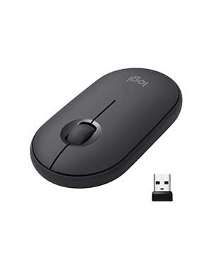 Logitech Pebble M350 Wireless Mouse (Grey) (Pre-owned)