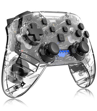 MICROMINI X-Ninja Wireless Controller Transparent Nintendo Switch (Black) (Pre-owned)