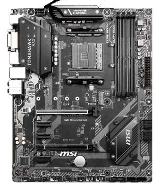 MSI B450 Tomahawk Max (Without IO Shield) Motherboard (Pre-owned)