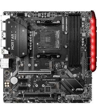 MSI B450M Mortar Max Motherboard (Without I/O Shield) (Pre-owned)