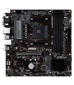 MSI B450M PRO-VDH V2 Gaming Motherboard (Pre-owned)