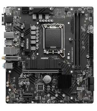 MSI B760M BOMBER WIFI Motherboard (Without I/O Shield) (Pre-owned)