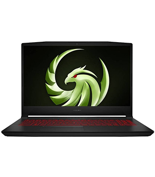 MSI Bravo 15 B5DD, 15.6 Inches, AMD Ryzen 5 5600H with Radeon Graphics @3.30 GHz, 16 GB RAM, 512 GB NVME, Radeon RX5500M, Black Laptop (Minor white patch on Display) (Pre-owned)