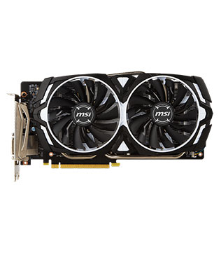 MSI GEFORCE GTX 1060 ARMOR 3G OCV1, 3GB, GDDR5, Display Port 1.4, 192-bit Graphics Card (Pre-owned)