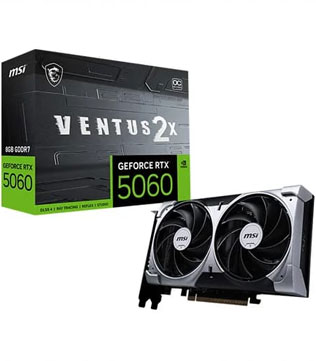 MSI GeForce RTX 5060 Ventus 2X OC 8GB GDDR7 Graphics Card