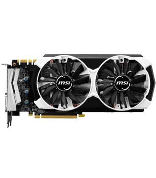 MSI GeForce GTX 970, 4GB, GDDR5, Display Port 1.4, 256-bit (GTX 970 4GD5T OCV1) Graphics Card (Pre-owned)