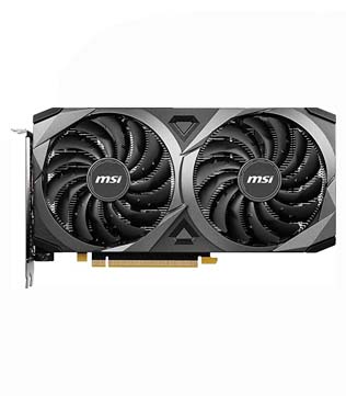 MSI NVIDIA Geforce RTX 3060 Ventus 2X 12G OC, 12GB, GDDR6 LHR (912-v397-050) (Black) Graphics Card (Pre-owned)