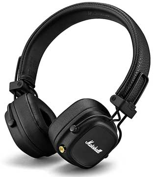 Marshall Major IV Wireless Over-Ear Headphones (Black) (Pre-owned)