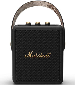 Marshall Stockwell II Portable Bluetooth Speaker (Black & Brass) (Pre-owned)