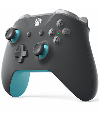 Microsoft Xbox One Wireless Controller Grey & Blue (Open Box)