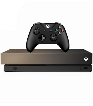 Microsoft Xbox One X 1 TB Gold Rush Special Edition with Black Controller (Pre-owned)