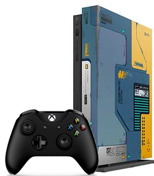 Microsoft Xbox One X Cyberpunk 2077 Limited Edition 1 TB with Black Controller (Pre-owned)