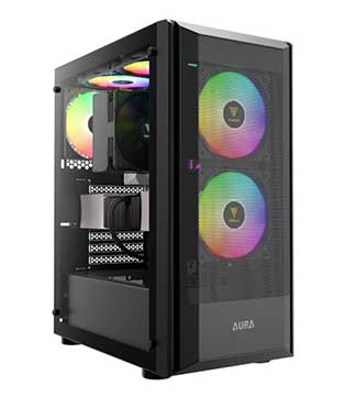 Gaming Desktop PC (Pre-owned) Mid Tower With AMD Ryzen 5 7600, 16GB DDR5 RAM, RTX 4060 GPU 8GB, 1TB NVMe SSD
