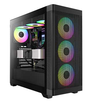 Gaming Desktop PC (Pre-owned) Mid Tower With AMD Ryzen 9 7900X, 32GB DDR5 RAM, RTX 4070 Ti GPU 12GB, 2TB NVMe SSD