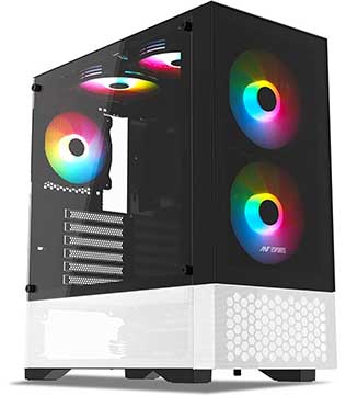 Gaming Desktop PC (Pre-owned) Mid Tower With AMD Ryzen 5 5600g CPU, 16GB DDR4 RAM, RTX 3050 GPU 8GB, 500GB NVMe SSD