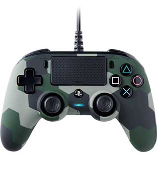 Nacon Green Camouflage Wired Compact Controller PS4 (Compatible with PC) (Pre-owned)