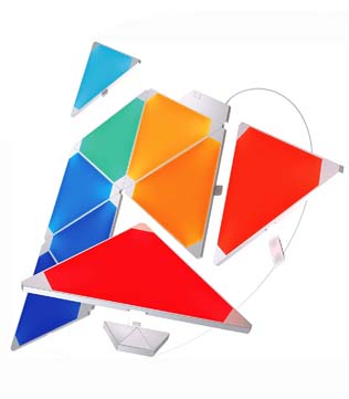 Nanoleaf Rhythm 250mm Light Panels (White, Pack of 9 Panels) (Pre-owned)
