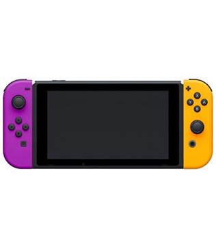 Nintendo Switch 32GB Handheld Purple and Orange Joy Con (Scratches, Pre-owned)