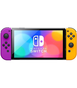 Nintendo Switch Console 32GB Neon Orange and Neon Purple Joy Con (Pre-owned)