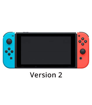 Nintendo Switch Console 32GB Neon Red and Blue Joy Con, Version 2 (Pre-owned)