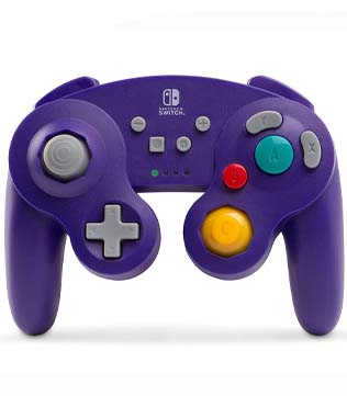 Nintendo Switch GameCube Style Wireless Controller (Purple) (Pre-owned)
