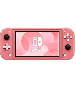 Nintendo Switch Lite Coral with Black Joy Cap (Scratches) (Pre-owned)