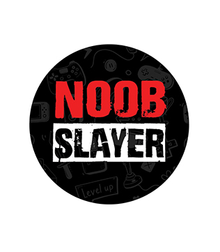 Noob Slayer Badge with Pin