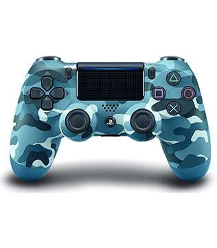 Official Sony Dualshock 4 Blue Camouflage V2 Wireless Controller PS4 (Pre-owned)