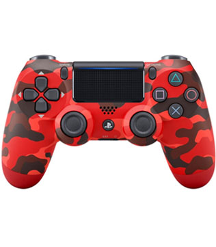 Official Sony Dualshock 4 Red Camouflage V2 Wireless Controller PS4 (Pre-owned)