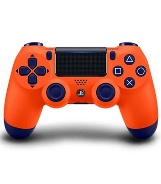 Official Sony Dualshock 4 V2 Wireless Controller PS4 Sunset Orange (Pre-owned)