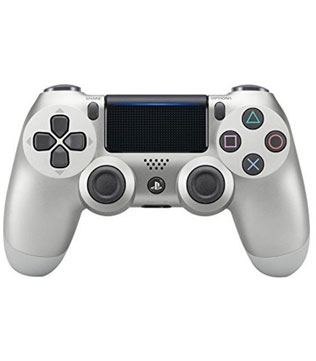 Official Sony Dualshock 4 V2 Wireless Controller Silver PS4 (Pre-owned)