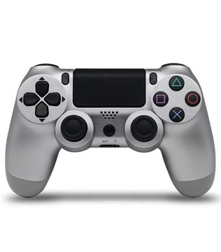 Official Sony Dualshock 4 Wireless Controller Silver PS4 (Pre-owned)