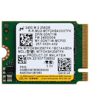 Micron 256GB M.M NVMe (MTFDKBK256TFK) Internal Solid State Drive (Pre-owned)
