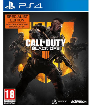 Call Of Duty Black Ops 4 Specialist Edition PS4 (Online Multiplayer Only Game)