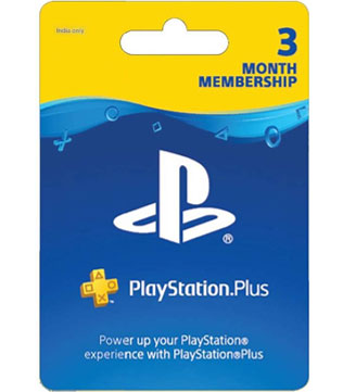 Sony PlayStation Plus 3 Months Membership (Indian PSN account)