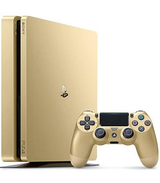Sony PlayStation 4 Slim 1TB Gold PS4 (Scratch & Dent) (Pre-owned)