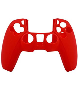 PS5 DualSense Controller Grip Cover Anti Slip Silicone (Red)