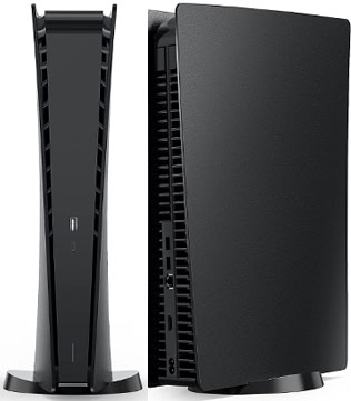 PS5 (Digital Version) Faceplate Replacement Console Cover (Matte Black) Manufacturer :Third Party