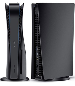 PS5 (Disc Version) Faceplate Replacement Console Cover (Matte Black) Manufacturer :Third Party