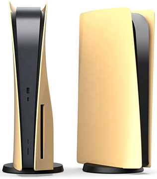 PS5 Faceplate Replacement Console Cover (Golden) Disc Version