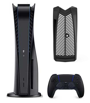 Sony PlayStation 5 (Custom Black) with Vertical Stand Only (Pre-owned)