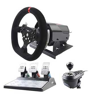 PXN V10 Racing Wheel with Clutch & Shifter (PS4, PS3, PC, Xbox One) (Pre-owned)