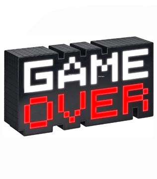 Paladone 8Bit Pixel Game Over Light (Pre-owned)