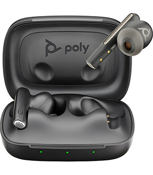 Poly Voyager Free 60 Wireless Earbuds (Carbon Black) (Pre-owned)