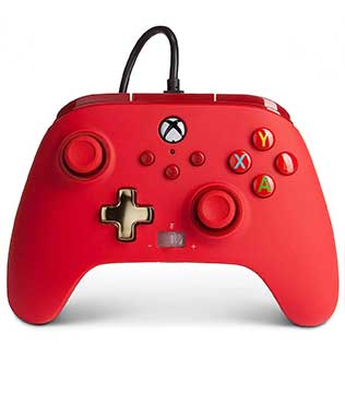 PowerA Enhanced Wired Gaming Controller for Xbox Series X/S, Red (Officially Licensed) (Pre-owned)