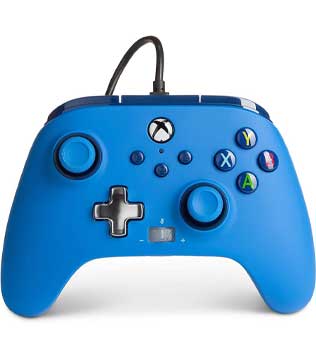 PowerA Enhanced Wired Gaming Controller for Xbox Series X/S or Xbox One, Blue (Officially Licensed) (Pre-owned)