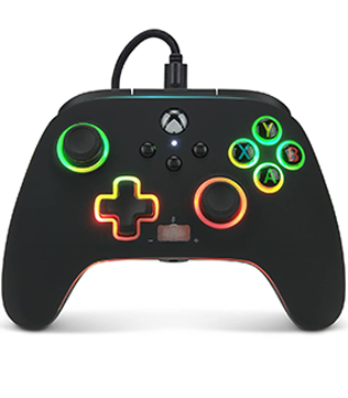 PowerA Enhanced Wired Gaming Controller for Xbox Series X/S or Xbox One, Spectra Infinity (Officially Licensed) (Pre-owned)