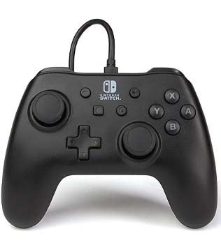 PowerA Wired Gaming Controller for Nintendo Switch, Black (Officially Licensed) Nintendo Switch (Pre-owned)